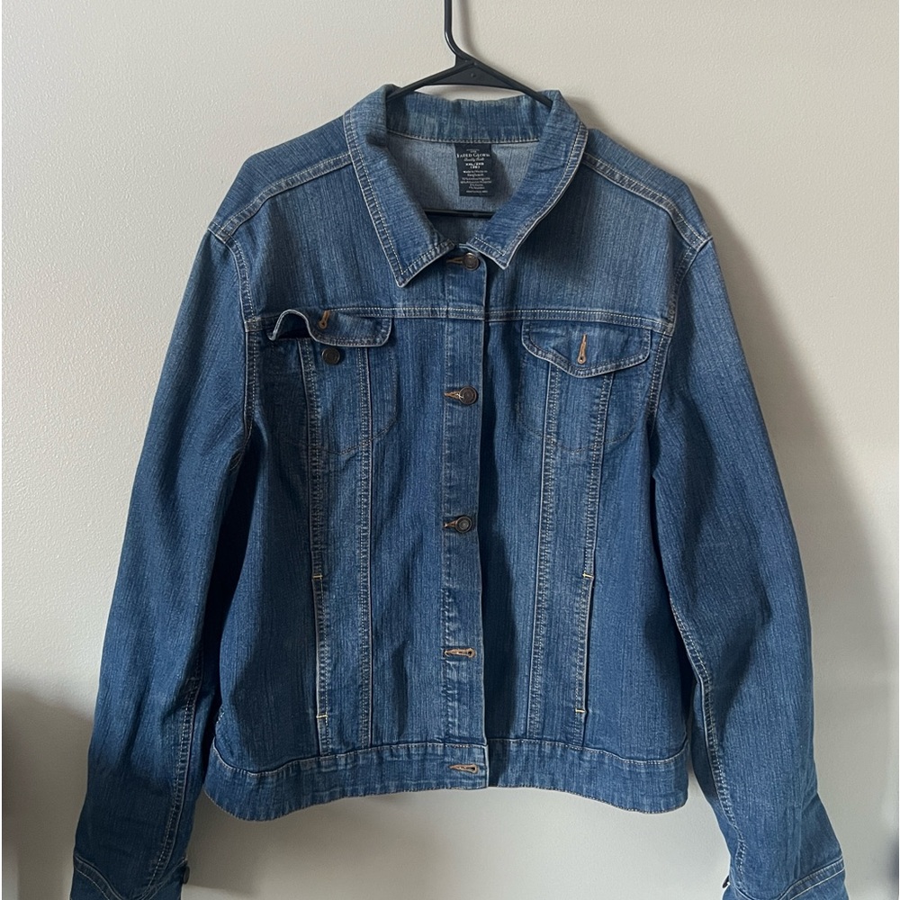 Faded glory denim jacket women XXL